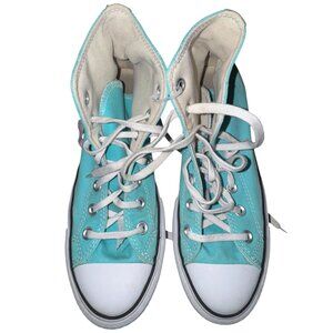 Converse All Star High Top Sneakers Womens 7 Aqua Canvas Lace-Up Casual Shoes